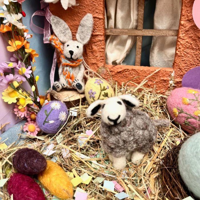 Felt So Good Handmade Felt Harlow The Hare Easter Hanging Decoration