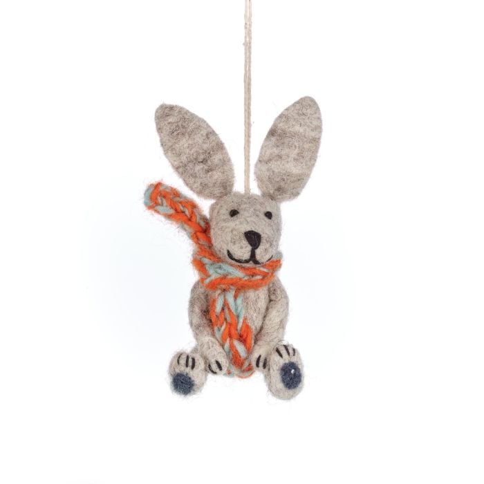 felt so good Handmade Felt Harlow the Hare Easter Hanging Decoration felt so good Handmade Felt Harlow the Hare Easter Hanging Decoration