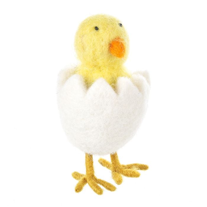 felt so good Handmade Felt Hatching Chick Standing Easter Felt Decoration