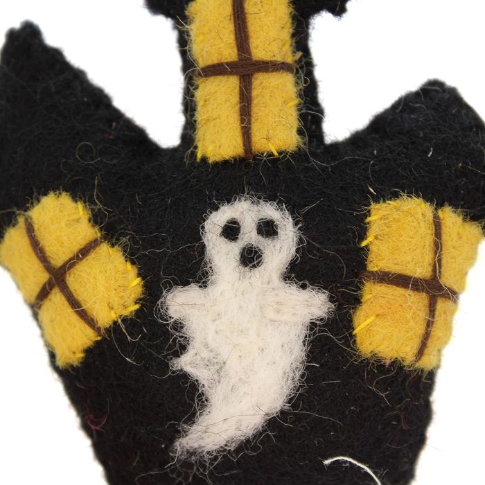 Felt So Good Handmade Felt Haunted House Hanging Halloween Decoration