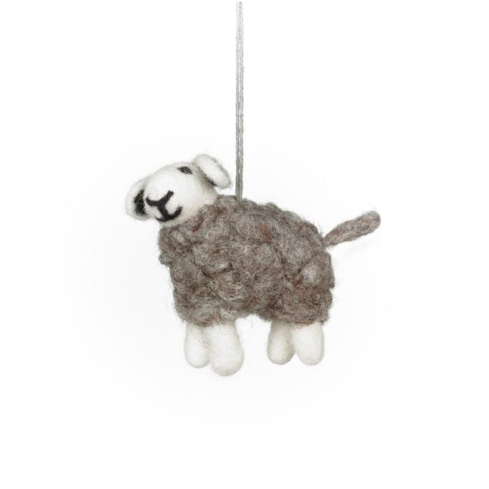 Felt So Good Handmade Felt Herdwick Sheep Easter Hanging Decoration