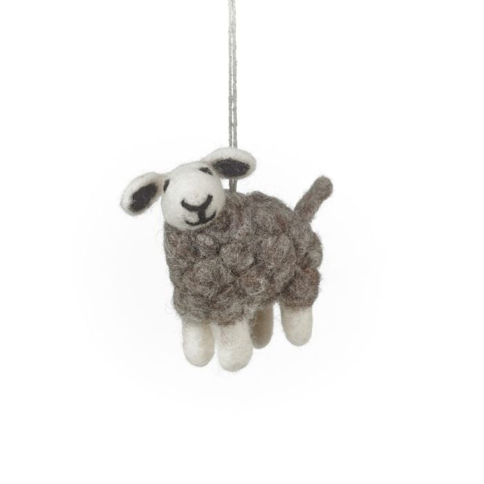 felt so good Handmade Felt Herdwick Sheep Easter Hanging Decoration