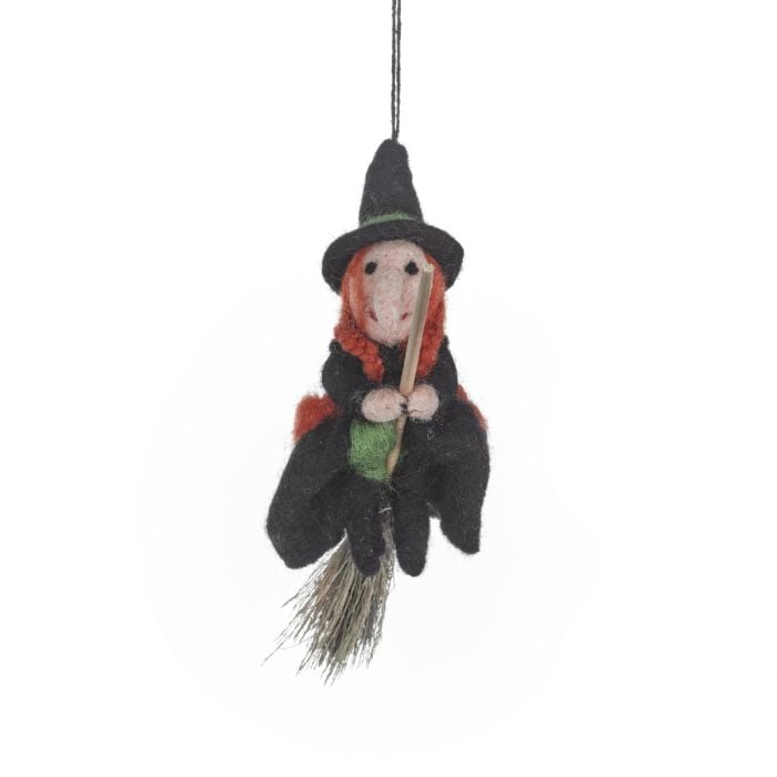 Felt So Good Handmade Felt Hermione The Witch Halloween Hanging Decoration
