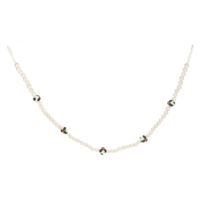 Felt So Good Handmade Felt Holly Bauble Garland Christmas Decoration