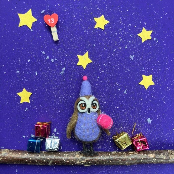Felt So Good Handmade Felt Hootie The Owl Hanging Decoration