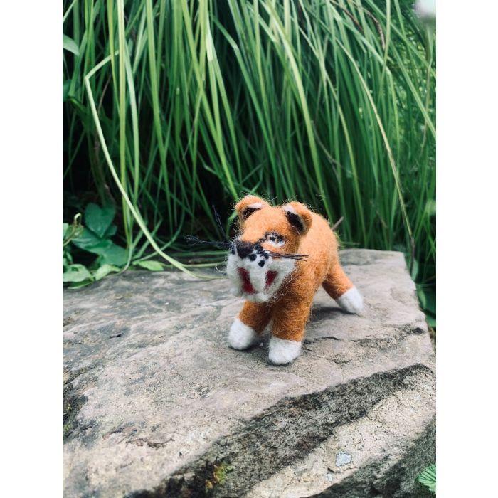 Felt So Good Handmade Felt Hunter The Sabre Tooth Tiger Hanging Decoration