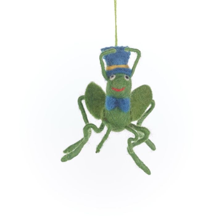 Felt So Good Handmade Felt Jimothy Cricket Hanging Decoration
