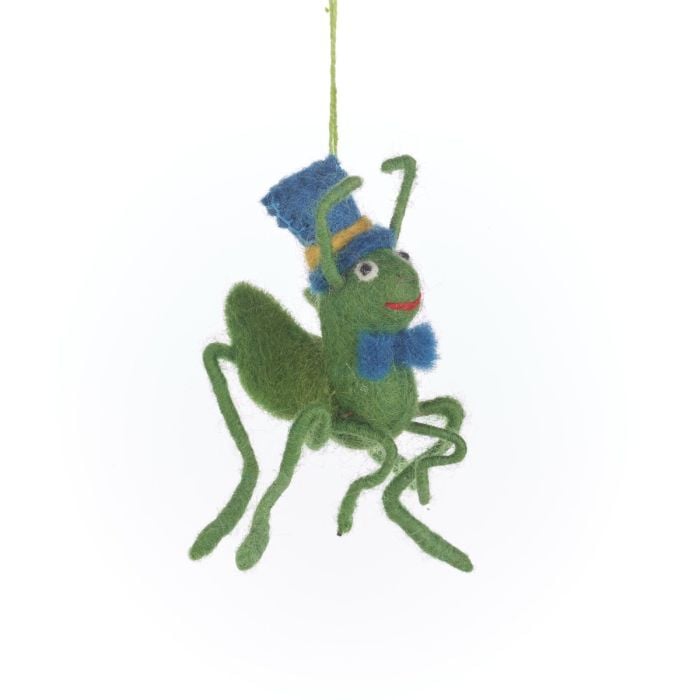 felt so good Handmade Felt Jimothy Cricket Hanging Decoration