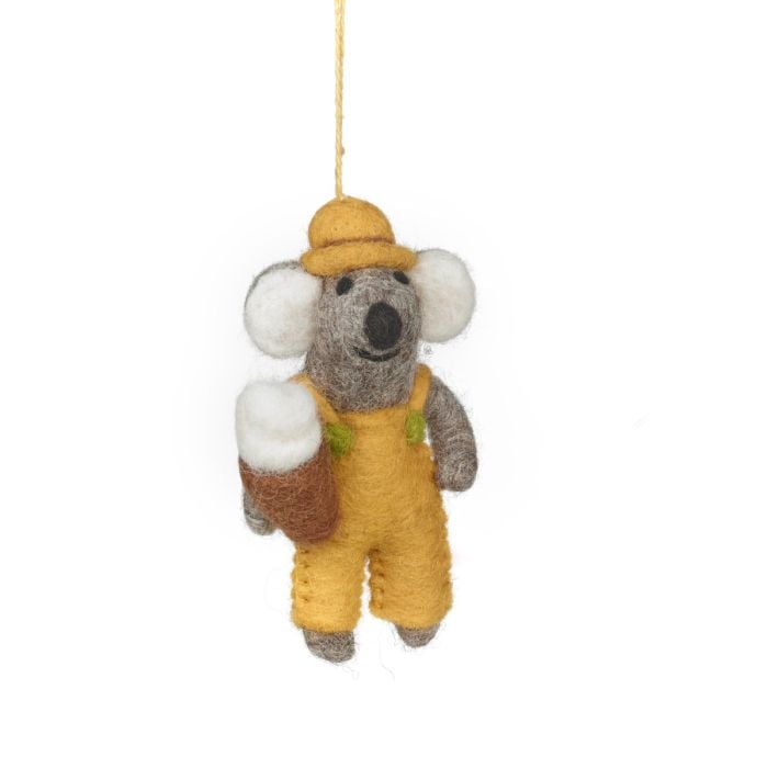 felt so good Handmade Felt Kobe the Koala Safari Hanging Decoration