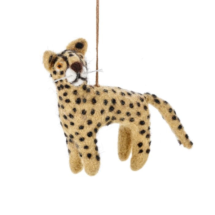 felt so good Handmade Felt Larry the Leopard Hanging Decoration