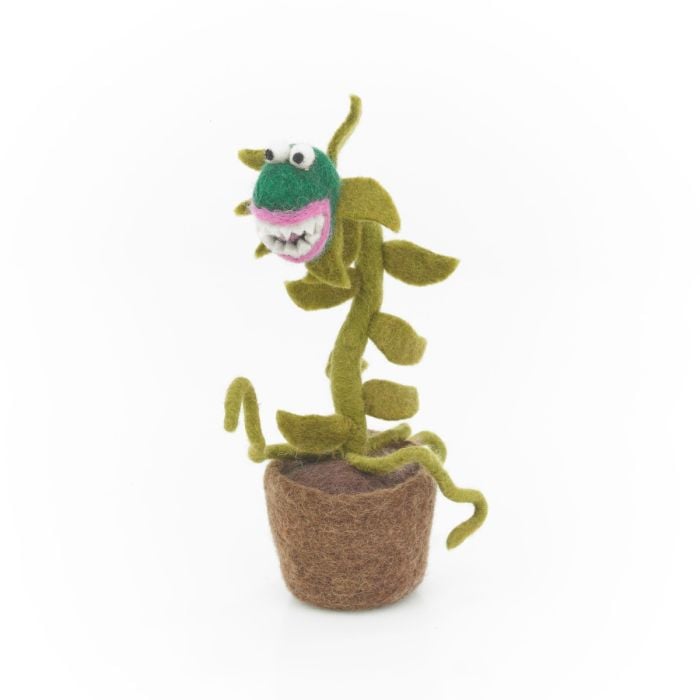 felt so good Handmade Felt Little Shop of Horrors Plant Standing Decoration