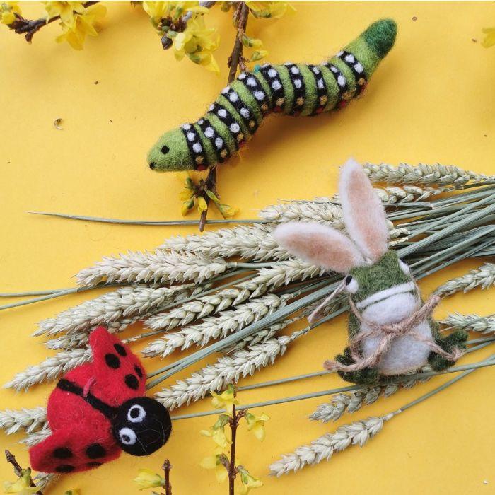Felt So Good Handmade Felt Lottie Ladybird Hanging Fair Trade Decoration