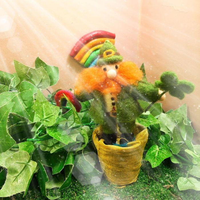 Felt So Good Handmade Felt Lucky Leprechaun Irish Hanging Decoration