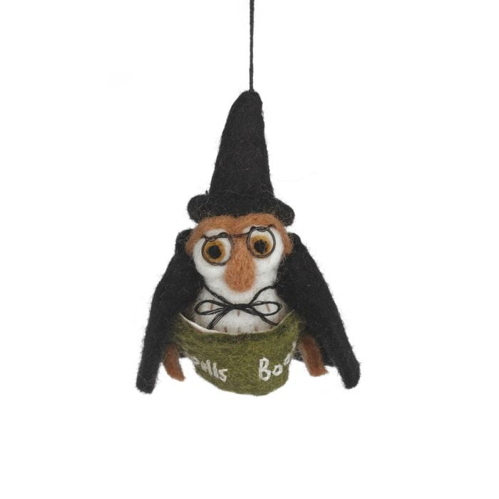 felt so good Handmade Felt Lumos the Night Owl Halloween Hanging Decoration