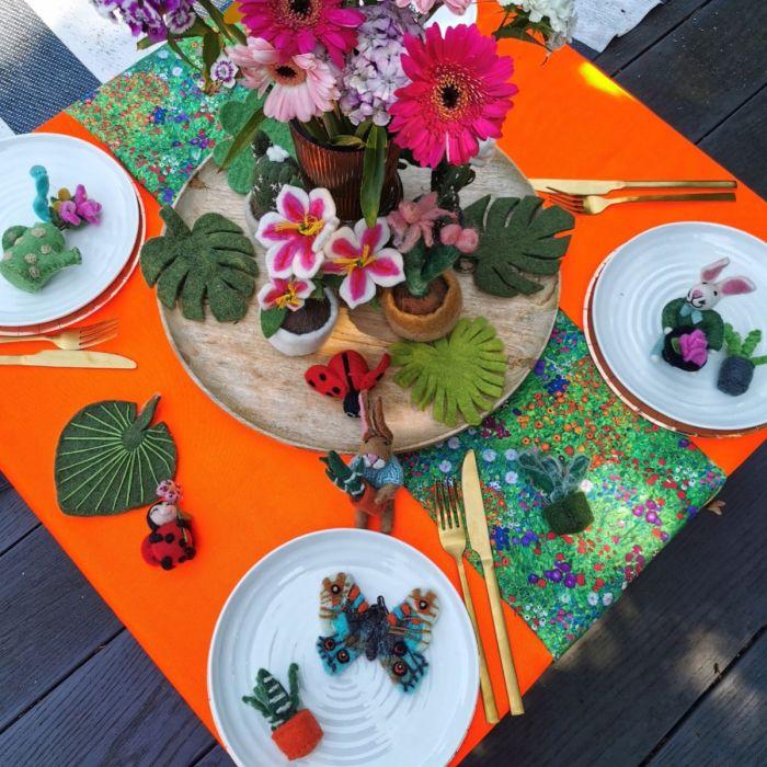 Felt So Good Handmade Felt Luscious Lily Pot Decoration