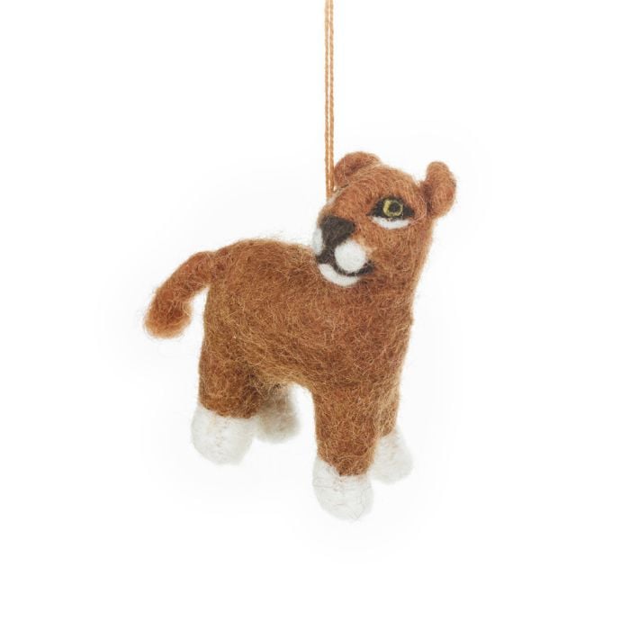 Felt So Good Handmade Felt Lux The Lioncub Hanging Baby Lion Safari Decoration