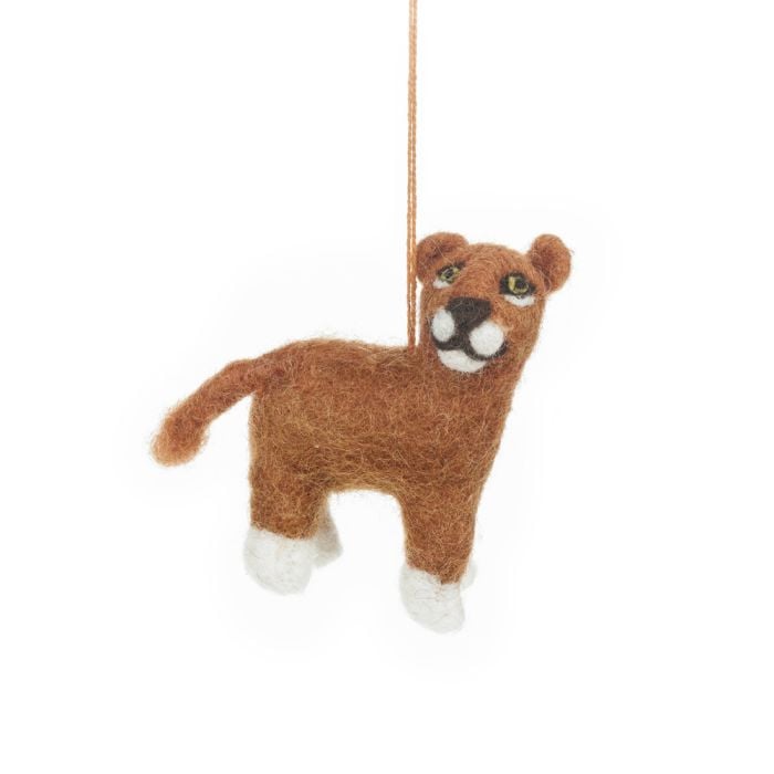 Felt So Good Handmade Felt Lux The Lioncub Hanging Baby Lion Safari Decoration