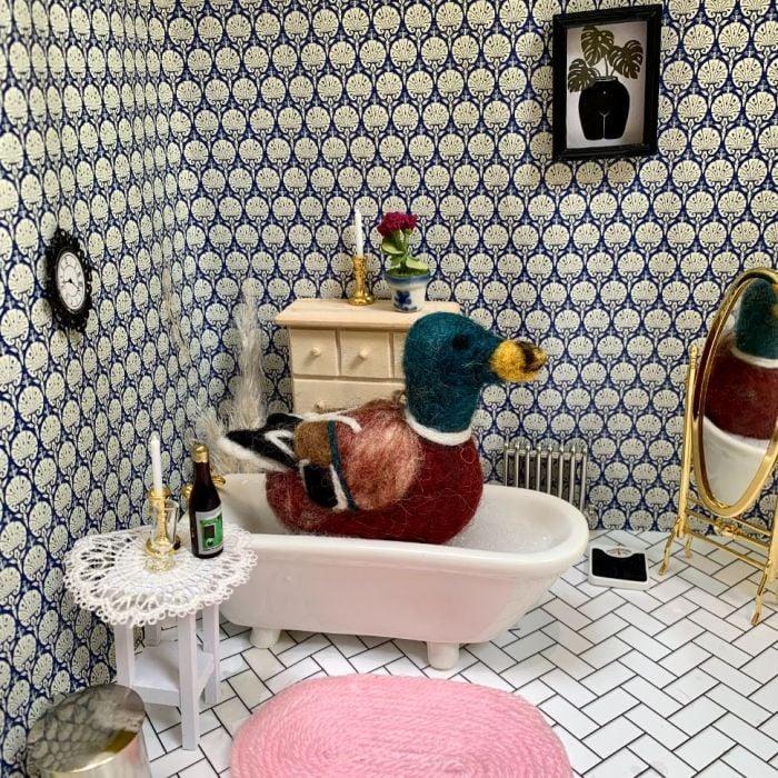 Felt So Good Handmade Felt Maddox The Mallard Hanging Duck Decoration