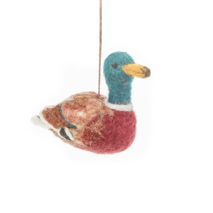felt so good Handmade Felt Maddox the Mallard Hanging Duck Decoration
