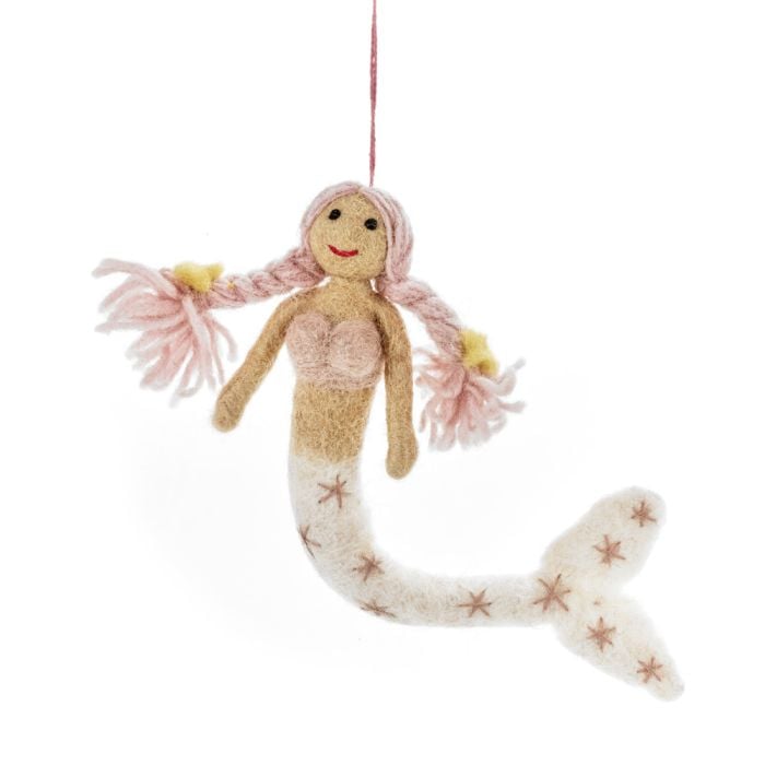 Felt So Good Handmade Felt Magical Mermaids Hanging Decorations