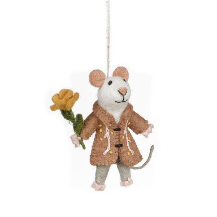 Felt So Good Handmade Felt Maisie Mouse Hanging Easter Decoration