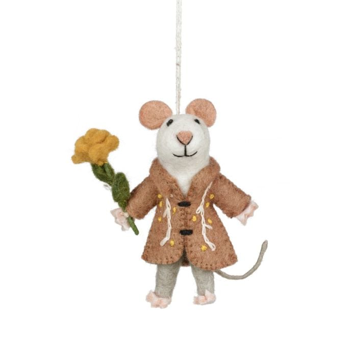 felt so good Handmade Felt Maisie Mouse Hanging Easter Decoration