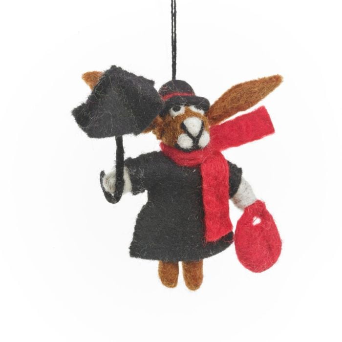 felt so good Handmade Felt Mary Hoppins Hanging Decoration