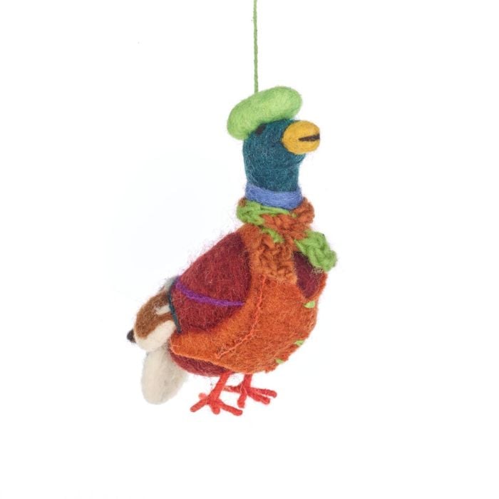 felt so good Handmade Felt Master Mallard the Duck Hanging Decoration