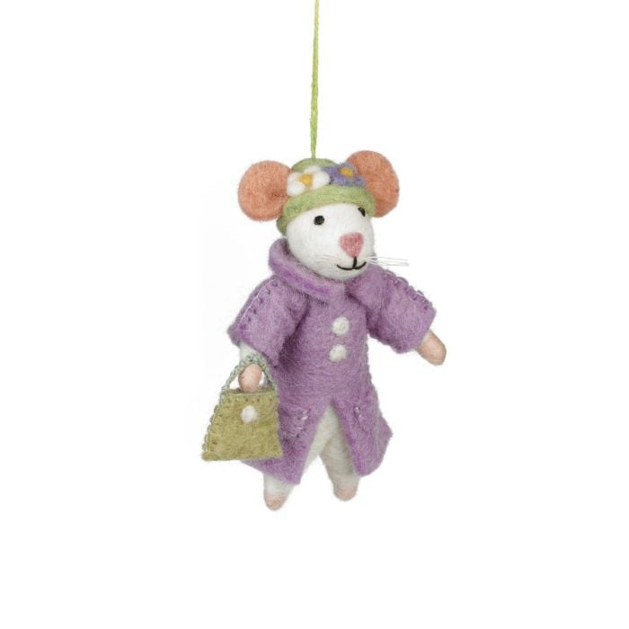 Felt So Good Handmade Felt Matilda The Mouse Hanging Decoration