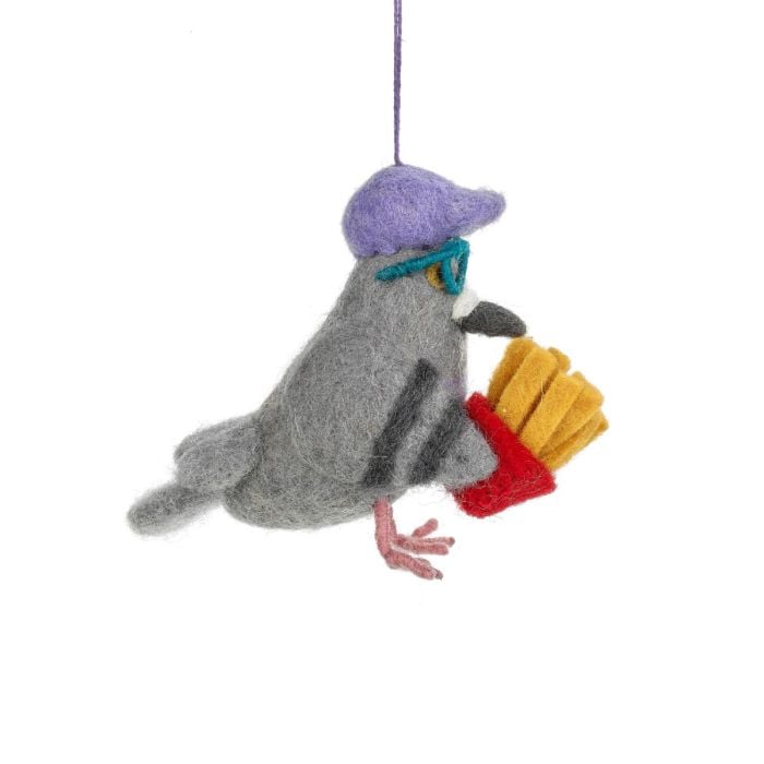 Felt So Good Handmade Felt McPigeon Hanging Decoration