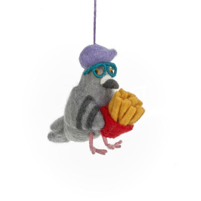 felt so good Handmade Felt McPigeon Hanging Decoration