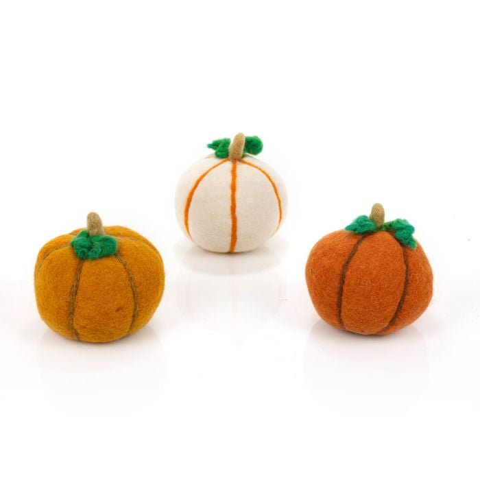Felt So Good Handmade Felt Medium Pumpkins Halloween Home Decoration