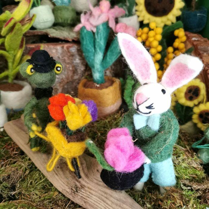 Felt So Good Handmade Felt Merlin The Rabbit Hanging Decoration