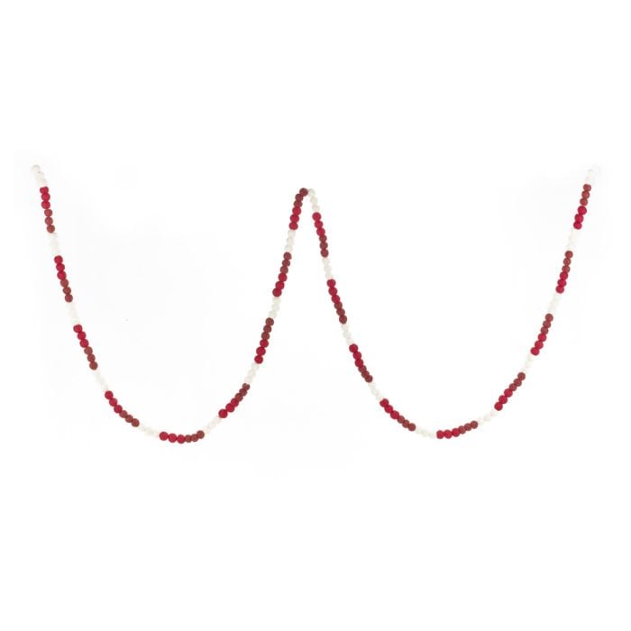 Felt So Good Handmade Felt Mini Crimson Pom Pom Garland Home Decoration