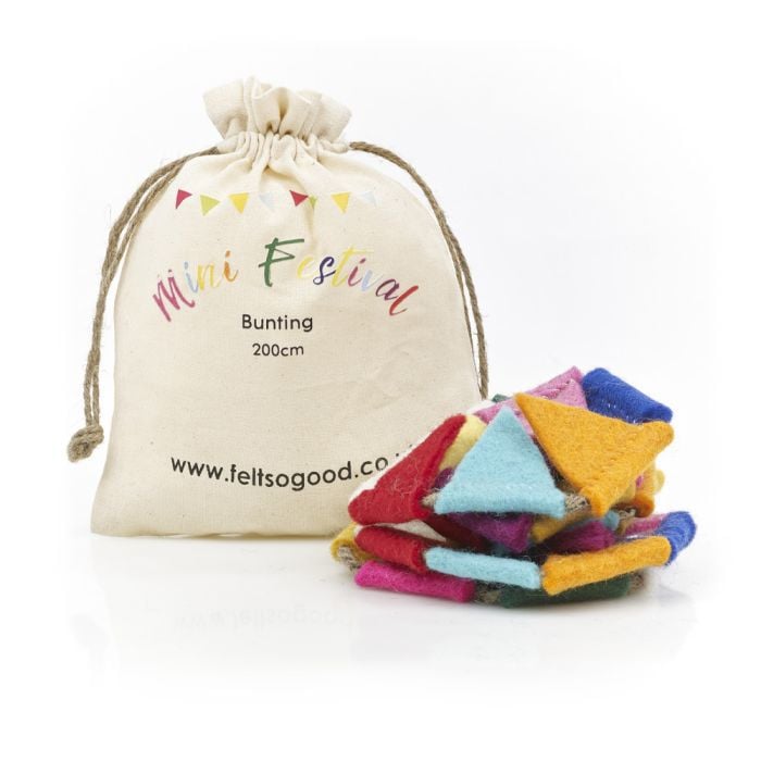 Felt So Good Handmade Felt Mini Festival Bunting Decoration