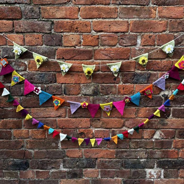 Felt So Good Handmade Felt Mini Festival Bunting Decoration