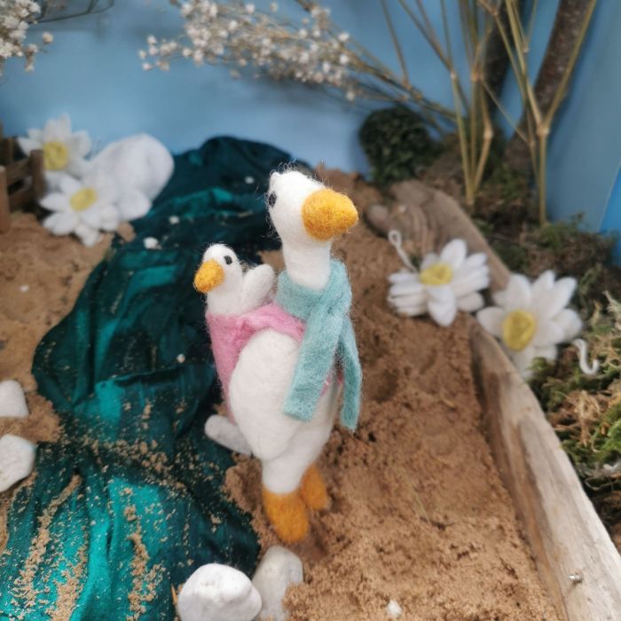 Felt So Good Handmade Felt Mother Goose Hanging Decoration