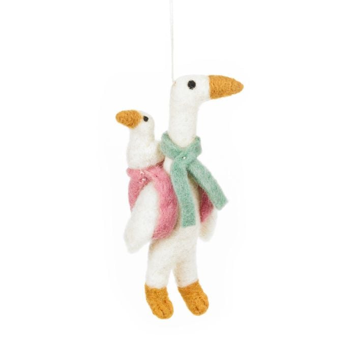 felt so good Handmade Felt Mother Goose Hanging Decoration