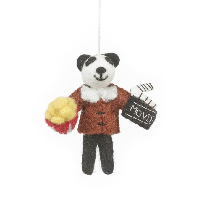 felt so good Handmade Felt Movie Buff Panda Hanging Decoration