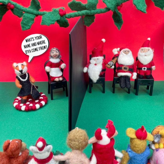 Felt So Good Handmade Felt Mrs. Claus Hanging Christmas Tree Decoration