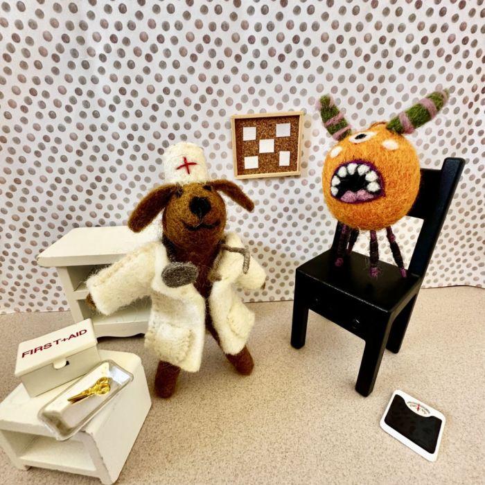 Felt So Good Handmade Felt Murph The Monster Hanging Halloween Decoration