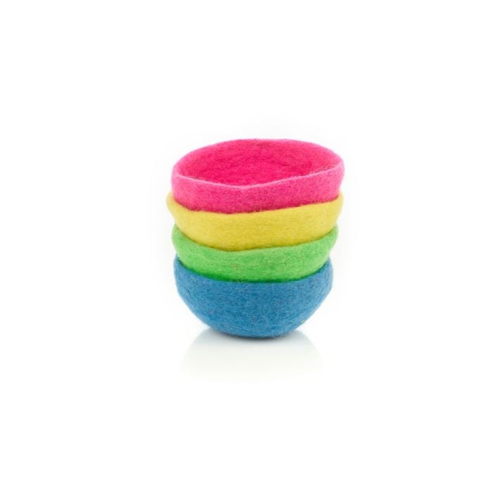 Felt So Good Handmade Felt Neon Trinket Dish Home Decoration