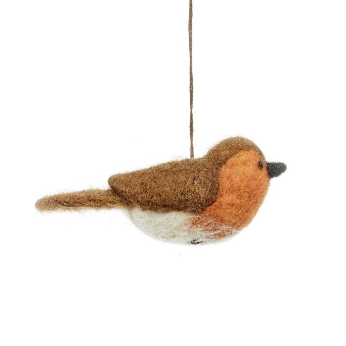 Felt So Good Handmade Felt Pamela The Robin Hanging Decoration