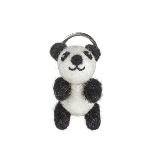 felt so good Handmade Felt Panda Keyring Decoration
