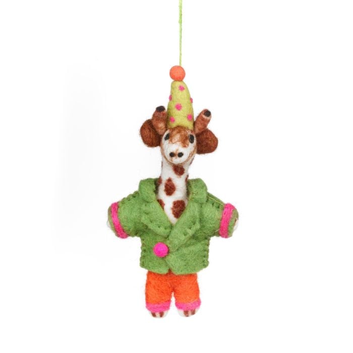 felt so good Handmade Felt Party Giraffe Safari Hanging Decoration
