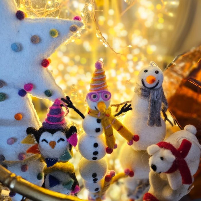 Felt So Good Handmade Felt Party Penguin Hanging Decoration