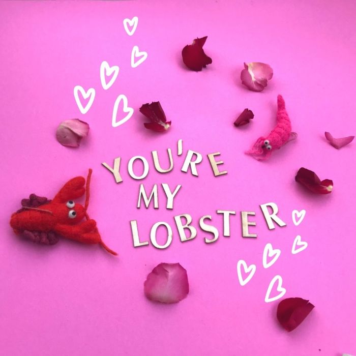 Felt So Good Handmade Felt Pascal Prawn Hanging Biodegradable Decoration