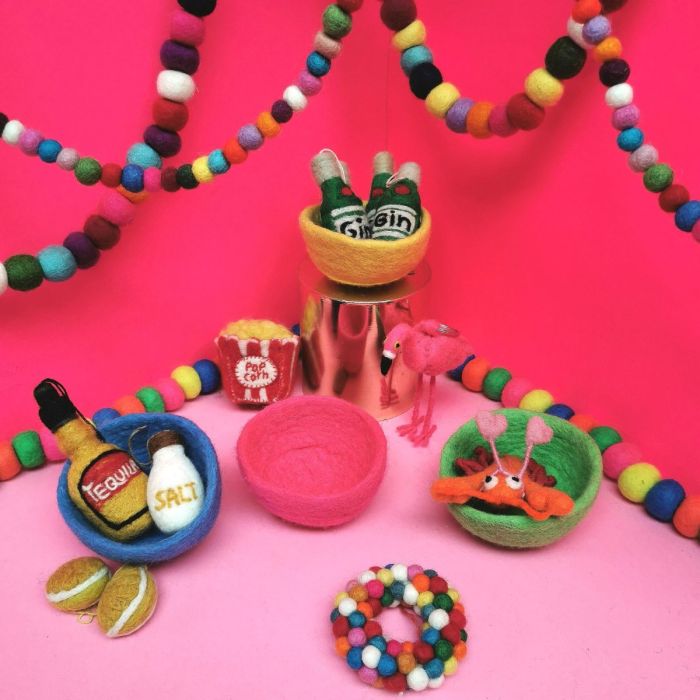 Felt So Good Handmade Felt Poppin' Pop Corn Hanging Decoration