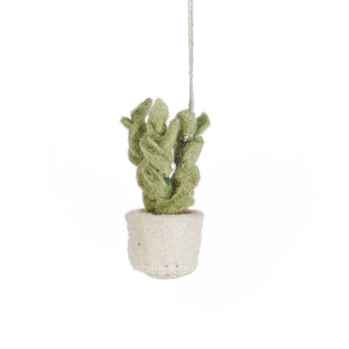 felt so good Handmade Felt Pot o' Eucalyptus Hanging Decoration