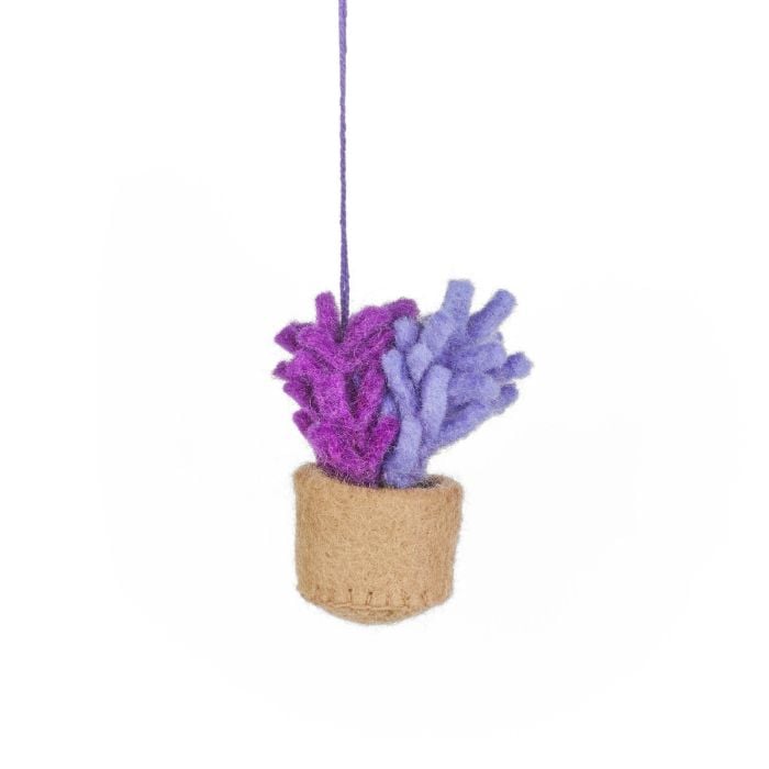 felt so good Handmade Felt Pot o' Lavender Hanging Decoration